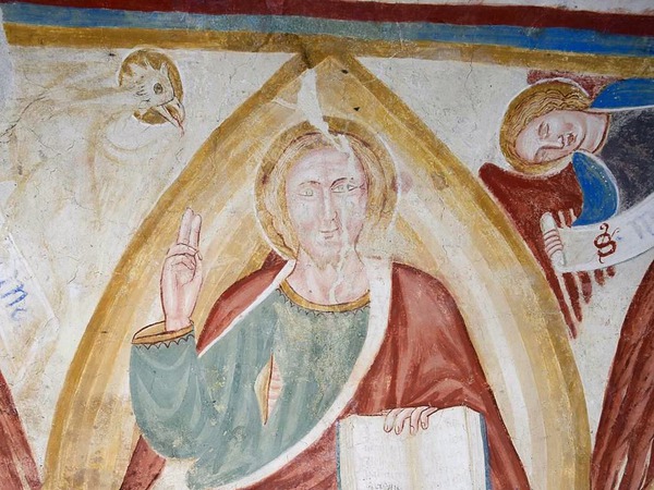 Zidna slika Krista u mandorli