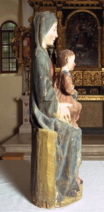 Kip Bogorodice s Djetetom prije restauriranja