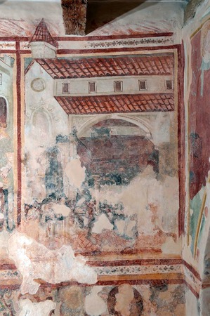 11- Zidna slika prizora iz legende o svetoj Katarini