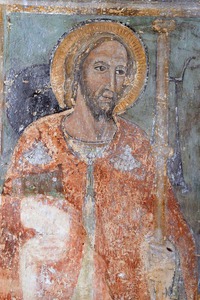 Prikaz svetog Jakova, noviji sloj zidnih slika