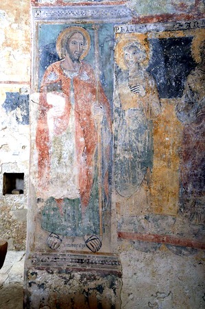 Prikaz svetog Jakova, noviji sloj zidnih slika