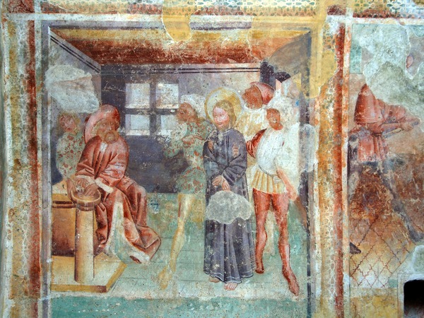 Zidna slika Krista pred Pilatom