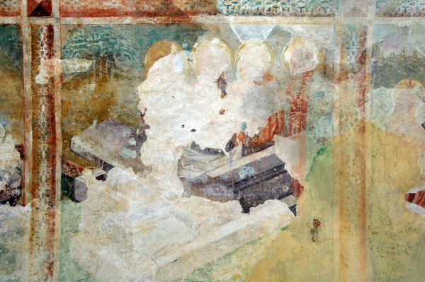 Zidna slika Tri Marije na Kristovu grobu