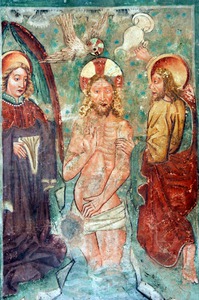 Zidna slika Krštenja Kristova