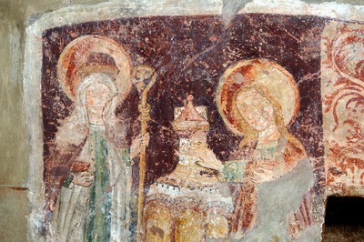 Zidna slika dvije svetice