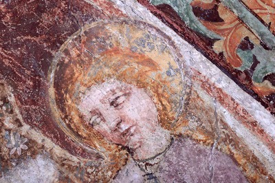 Zidna slika Krista na prikazu Gideonova runa