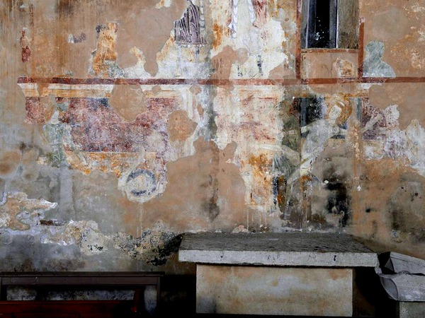 Zidne slike Mučenja svetog Valerijana i Mučenja svetog Vincenta