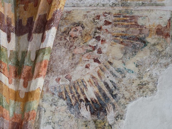 Zidna slika Boga koji se obraća Davidu nakon smrti kralja Šaula