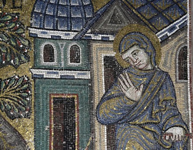 Ciborij Eufrazijeve bazilike (2), lik Marije Navještenja