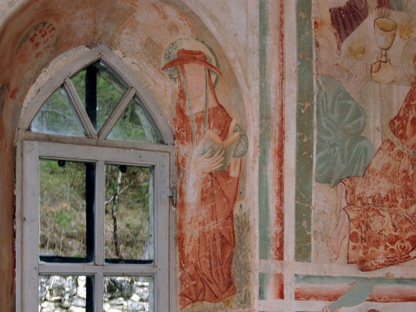 Zidna slika svetih Jeronima i Ambroza