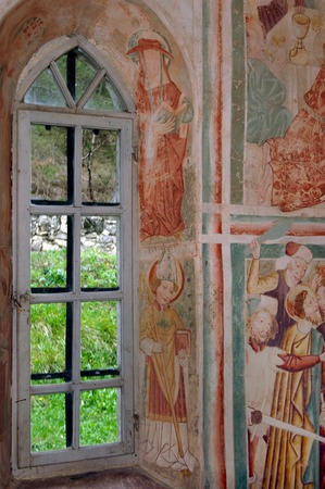 Zidna slika svetih Jeronima i Ambroza