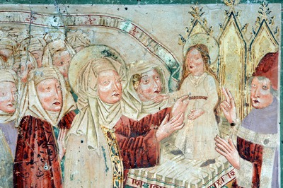 Zidna slika Prikazanja Marije u hramu