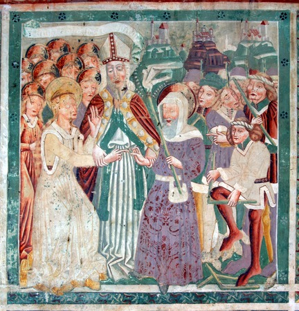 Zidna slika Zaruka Bogorodičinih