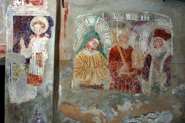 Zidna slika svetog Stjepana, Danijela, Mojsija i Ilije