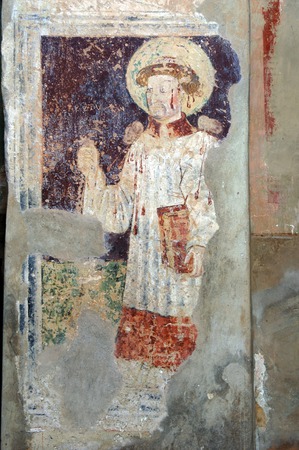 Zidna slika svetog Stjepana