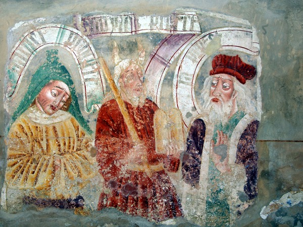 Zidna slika  Danijela, Mojsija i Ilije