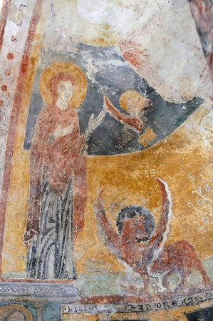 Prikaz Bogorodice na zidnoj slici Maiestas Domini