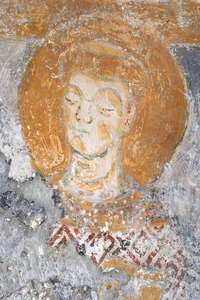 Lik sveca na zidnoj slici Maiestas Virgini