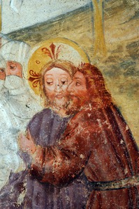 Zidna slika Judina poljupca