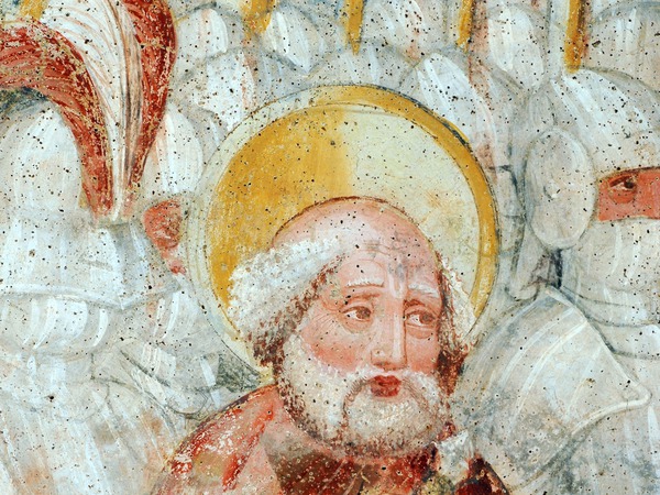 Zidna slika svetog Petra na prikazu Judina poljupca