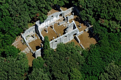 Zračni snimak ostataka crkve svete Marije