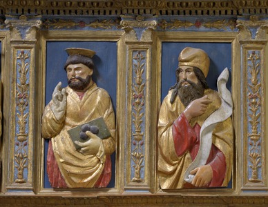 Oltarni poliptih, reljef svetog Nikole i proroka