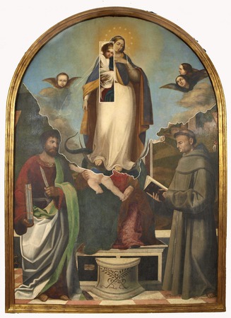 Slika Bezgrešnog začeća sa svecima i anđelima