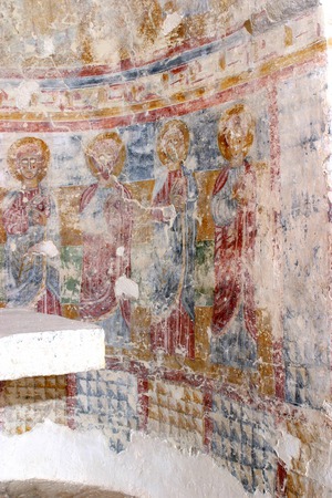 Zidne slike, apostoli u donjoj zoni apside