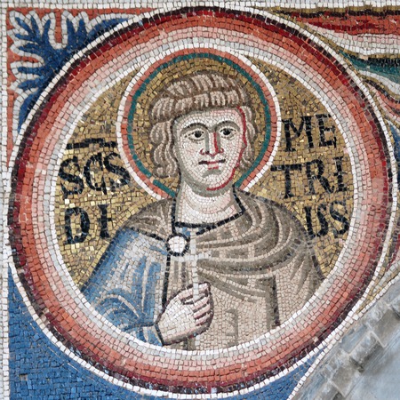 Ciborij Eufrazijeve bazilike,  mozaik svetog Dimitrija