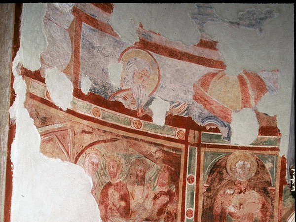 Zidne slike; dva sloja  u sjevernoj apsidi
