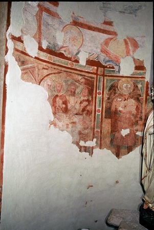 Zidne slike; dva sloja  u sjevernoj apsidi