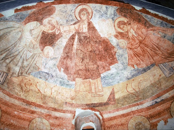 Zidne slike u  kaloti južne apside župne crkve svetog Martina u Svetom Lovreču