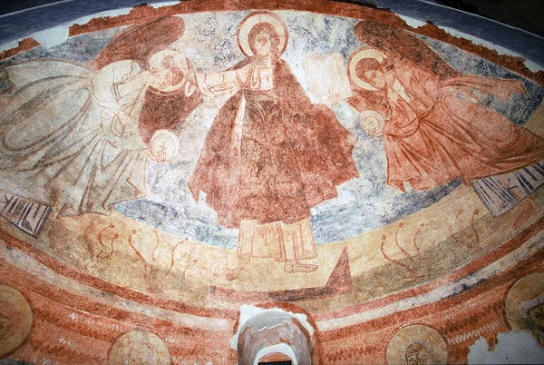 Zidne slike u  kaloti južne apside župne crkve svetog Martina u Svetom Lovreču