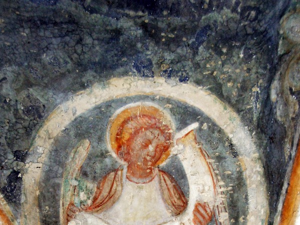 Zidna slika simbola evanđeliste Mateja