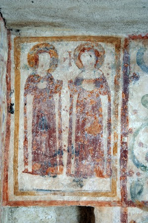 Zidna slika dvije svetice