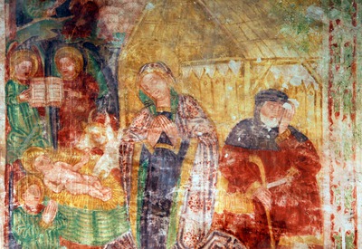 Zidna slika Rođenje Kristovo