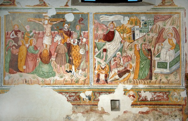 Zidna slika Raspeća i Uskrsnuća