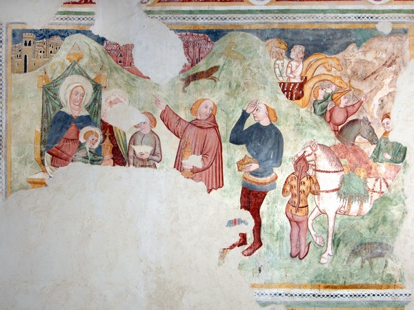 Zidna slika Poklonstva triju kraljeva