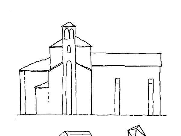 Ostaci crkve svetog Tome, skica rekonstrukcije