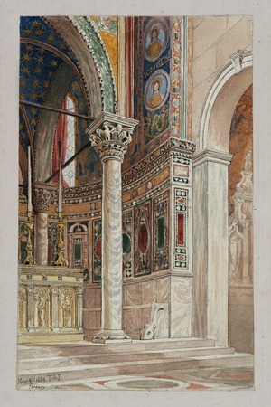 Eufrazijana, crtež - akvarel  apside bazilike