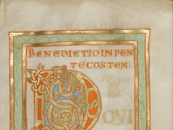 Benedikcional porečkog biskupa Engilmara, stranica s inicijalom D