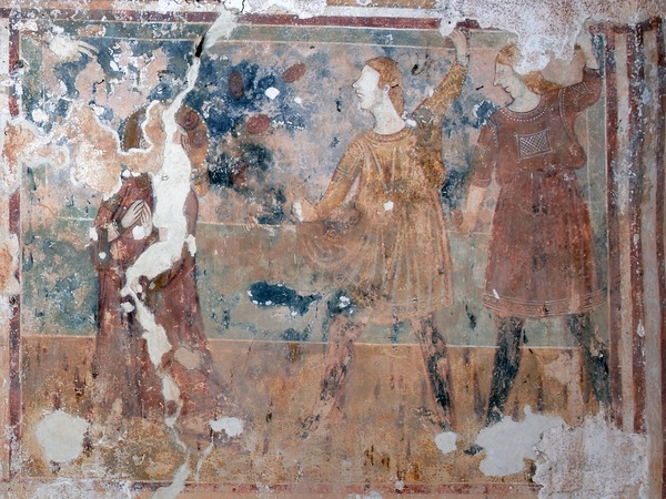 Zidna slika Kamenovanja svetog Stjepana na južnom zidu