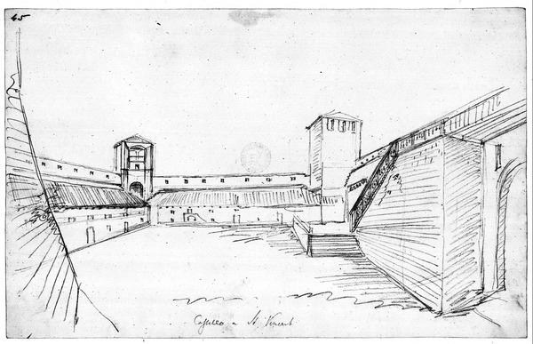 Crtež kaštela Morosini - Grimani u Savičenti