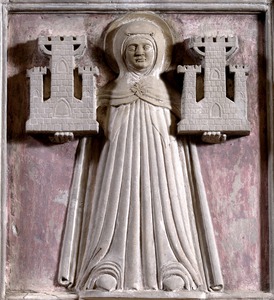 Reljef svete Sofije na propovjedaonici iz Dvigrada