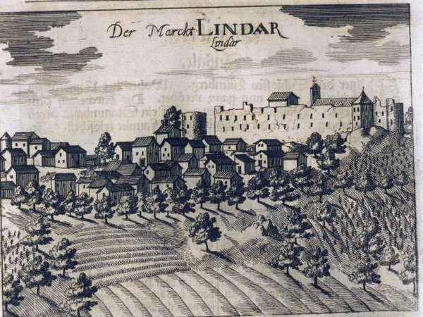 Lindar, grafika iz knjige Slava vojvodine Kranjske J. V. Valvasora