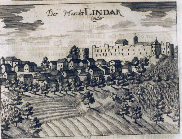 Lindar, grafika iz knjige Slava vojvodine Kranjske J. V. Valvasora