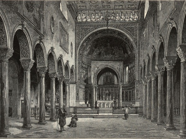 Prikaz unutrašnjosti Eufrazijeve bazilike objavljen u  "Kronprinzenwerk" ...