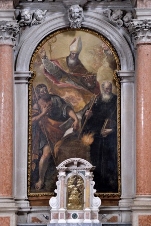 Slika svetog Nikole sa svetim Jakovom i svetim Antunom Opatom