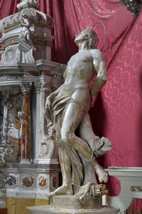 Kip svetog Sebastijana na glavnom oltaru