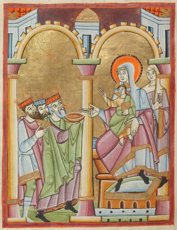 Benedikcional porečkog biskupa Engilmara, minijatura Poklonstvo kraljeva